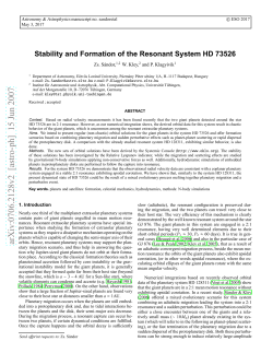 Stability and Formation of the Resonant System HD 73526