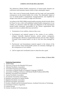 Anti-War Declaration