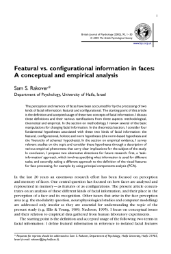 Featural vs. configurational information in faces: A