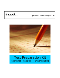 Operations Test Battery (OTB)