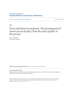 The development of American naval policy from the early republic to