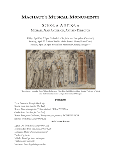 MACHAUT S MUSICAL MONUMENTS