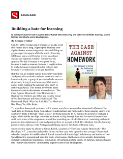 Building a hate for learning