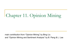 Opinion mining