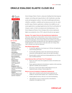 Oracle Exalogic Elastic Cloud X5