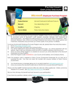 Microsoft Employee Purchase Program
