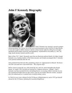 John F Kennedy Biography
