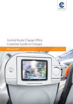 Central Route Charge Office Customer Guide to Charges