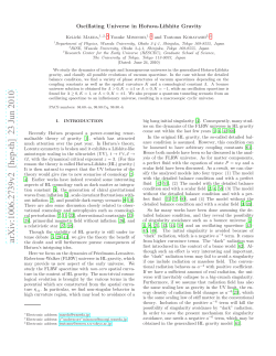 Oscillating Universe in Horava