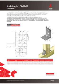 Angle bracket 75x60x60 stiffened
