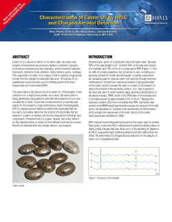 Characterization of Castor Oil by HPLC and Charged Aerosol