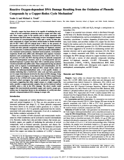 Reactive Oxygen-dependent DNA Damage