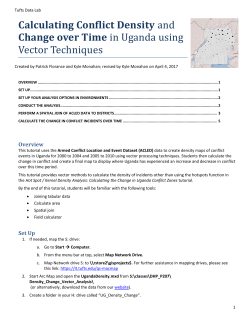 Calculating Conflict Density and Change over Time in Uganda using