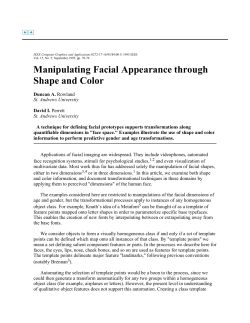 Manipulating Facial Appearance through Shape and Color