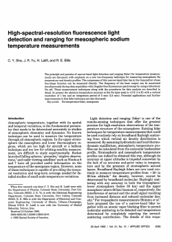 High-spectral-resolution fluorescence light detection and ranging for