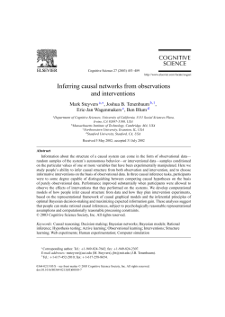 Inferring causal networks from observations and interventions