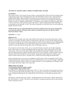 SECTION 23 - Catamount Trail Association