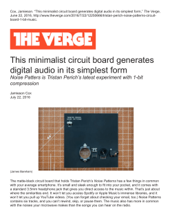 This minimalist circuit board generates digital audio in its simplest form