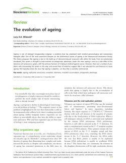 Review The evolution of ageing