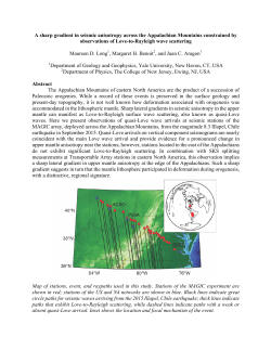 A sharp gradient in seismic anisotropy across the Appalachian