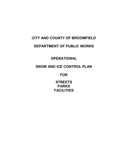 CITY AND COUNTY OF BROOMFIELD