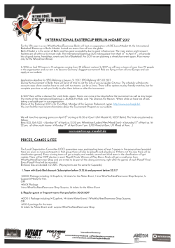 INTERNATIONAL EASTERCUP BERLIN