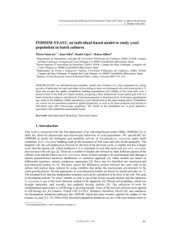 INDISIM-YEAST, an individual-based model to study yeast