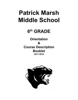 6th Grade PMMS Course Guide - Sun Prairie Area School District