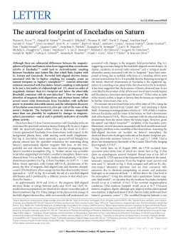 The auroral footprint of Enceladus on Saturn