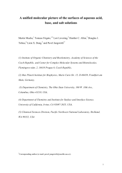 A unified molecular picture of the surfaces of aqueous acid, base