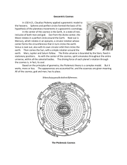 Geocentric Cosmos - University of Idaho Library