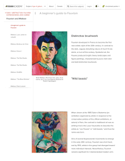A beginner`s guide to Fauvism