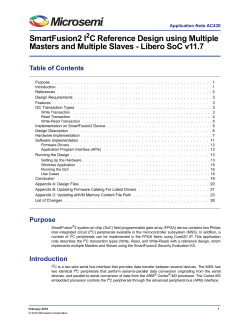SmartFusion2 I2C Reference Design using Multiple