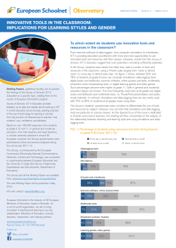 INNOVATIVE TOOLS IN THE CLASSROOM: IMPLICATIONS FOR