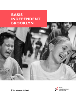 Read our brochure - BASIS Independent Brooklyn