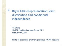 joint distribution and conditional independence