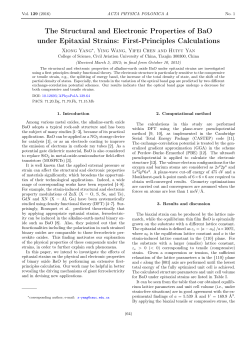 The Structural and Electronic Properties of BaO under Epitaxial