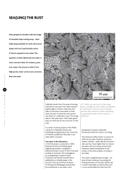 SEA(LING) THE RUST - University of Pretoria