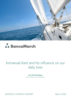 Immanuel Kant and his influence on our daily lives