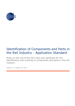 Identification of Components and Parts in the Rail Industry