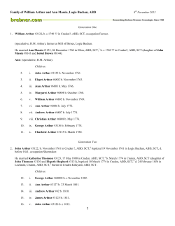 Family of William Arthur and Ann Massie, Aberdeen