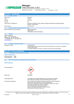 Nitrogen SDS E-4631