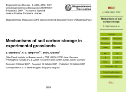 Mechanisms of soil carbon storage