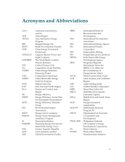 Acronyms and Abbreviations