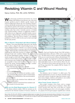 revisiting Vitamin C and wound Healing