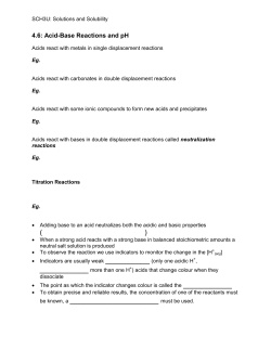 Calculating pH and Hydrogen Ion Concentration