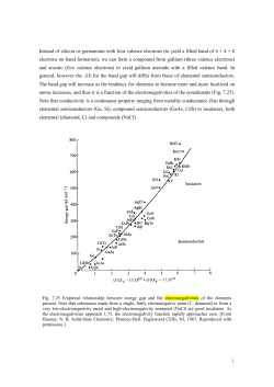 Instead of silicon or germanium with four valence electrons (to yield
