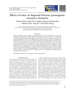Effects of water on fingernail electron
