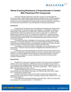 Stress-Cracking Resistance of Polycarbonate in Contact
