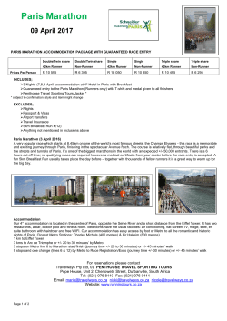 Paris Marathon - Running Tours